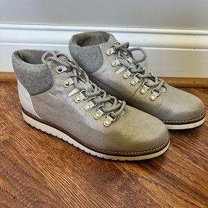 Silver Hiking Boots